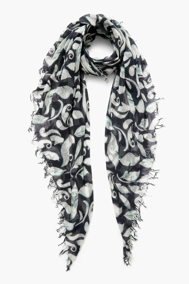 Chan Luu Cashmere And Silk Scarf Black Ivy Women Scarves