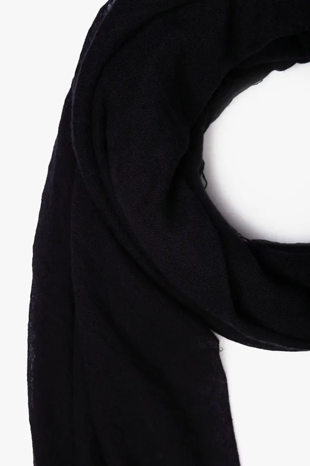Chan Luu Cashmere And Silk Scarf Black Women Scarves
