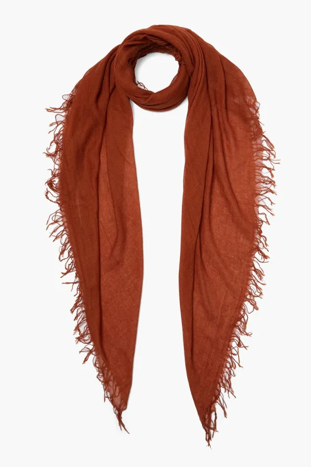 Chan Luu Cashmere And Silk Scarf Ginger Bread Women Scarves