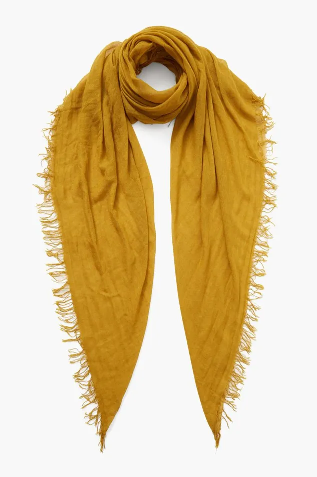 Chan Luu Cashmere And Silk Scarf Green Sulphur Women Scarves