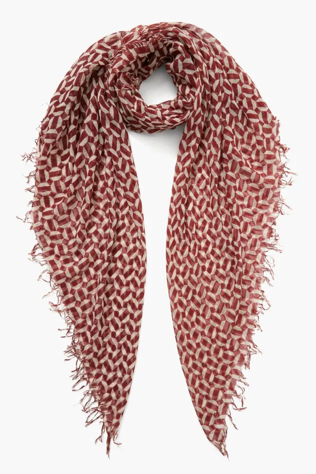 Chan Luu Cashmere And Silk Scarf Harissa Tile Women Scarves