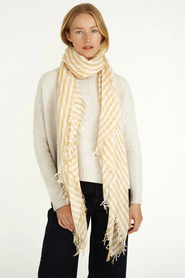 Chan Luu Cashmere And Silk Scarf Honey Linea Women Scarves