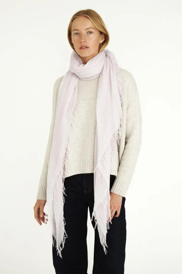 Chan Luu Cashmere And Silk Scarf Orchid Hush Women Scarves