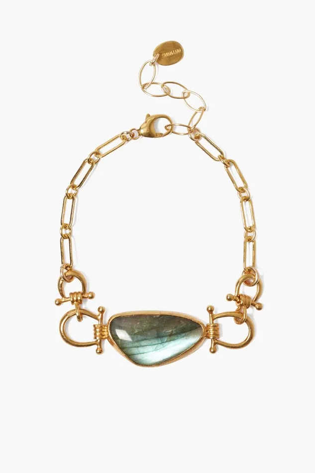 Chan Luu Cheval Bracelet Gold Labradorite Women Bracelets