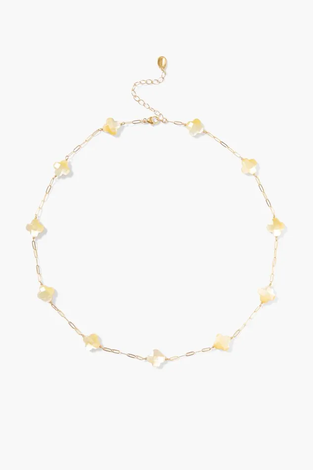 Chan Luu Clover Necklace Yellow MOP Women Necklaces