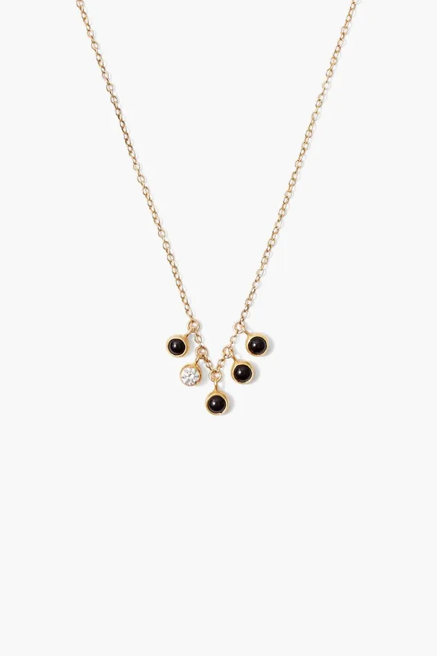 Chan Luu Delilah Charm Necklace Onyx Mix Women Necklaces