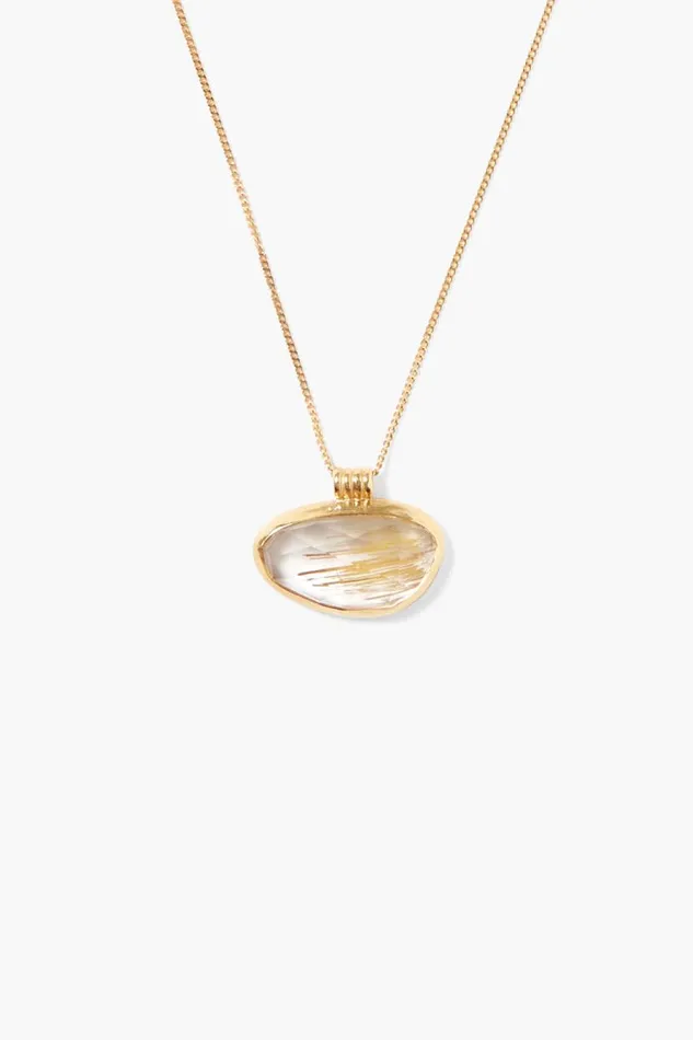 Chan Luu Delta Necklace Rutilated Quartz Women Necklaces