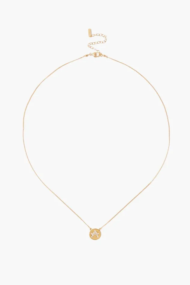 Chan Luu Diamond Initial Coin Necklace Gold Women Necklaces
