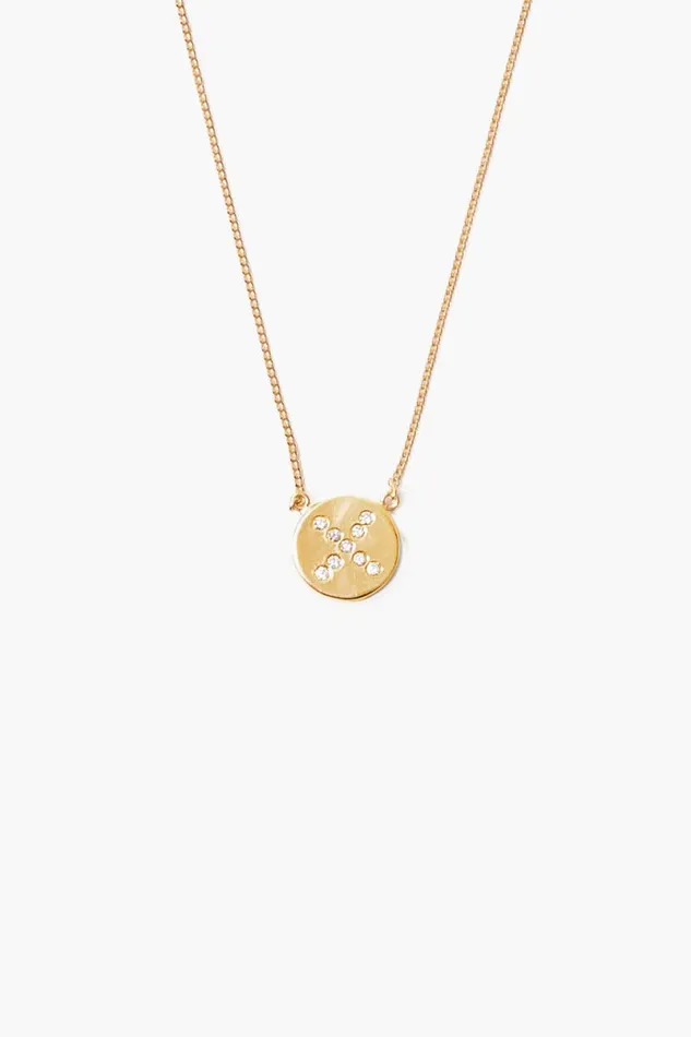 Chan Luu Diamond Initial Coin Necklace Gold Women Necklaces