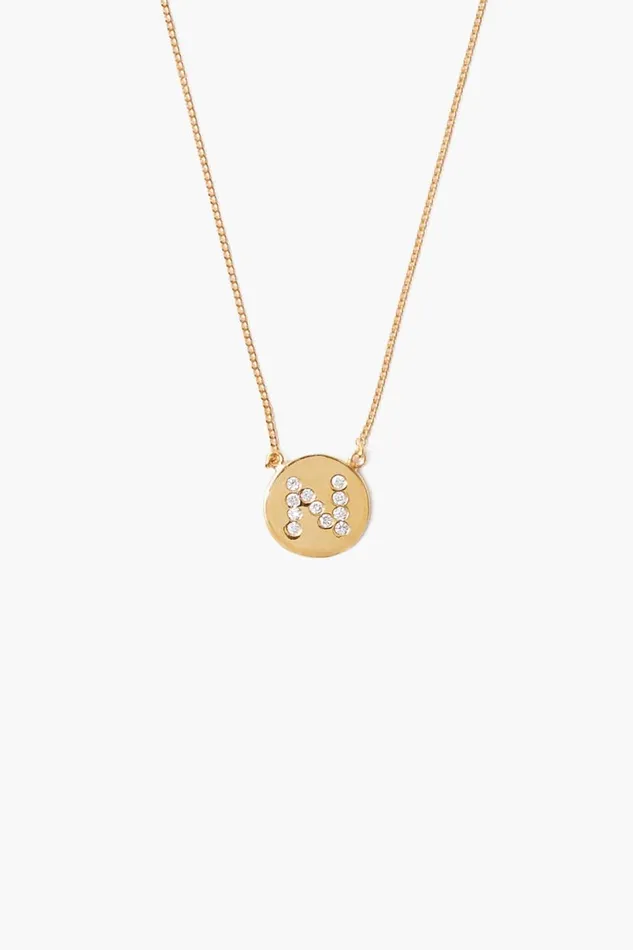 Chan Luu Diamond Initial Coin Necklace Gold Women Necklaces