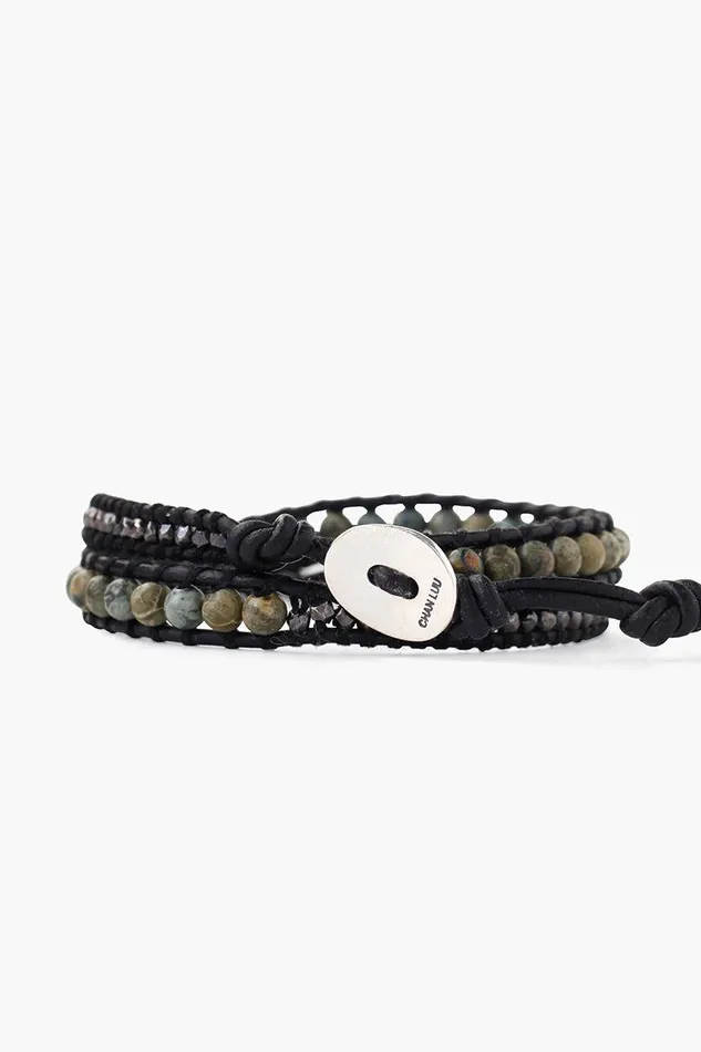 Chan Luu Double Wrap Bracelet Green Mix Women Bracelets