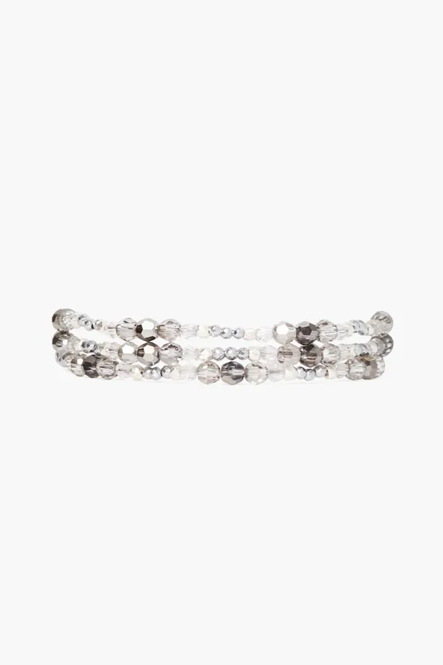 Chan Luu Dresden Triple Naked Wrap Bracelet Silver Mix Women Bracelets