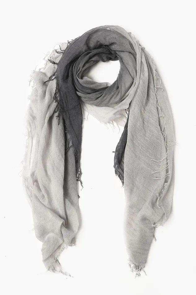 Chan Luu Ebony Harbor Mist Cashmere And Silk Scarf Women Scarves