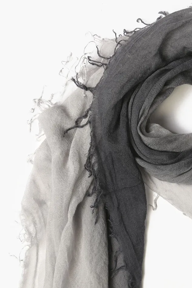 Chan Luu Ebony Harbor Mist Cashmere And Silk Scarf Women Scarves