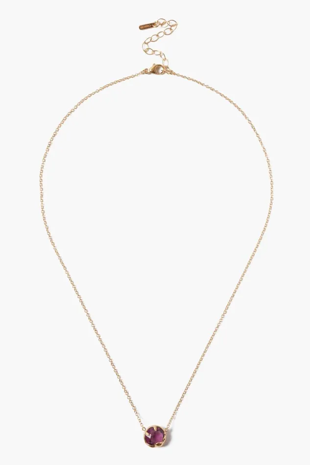 Chan Luu February Birthstone Necklace Amethyst Crystal Women Necklaces
