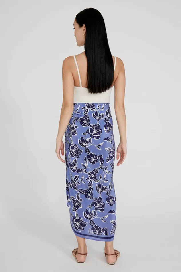 Chan Luu Floral Sarong Jacaranda Women Bottoms