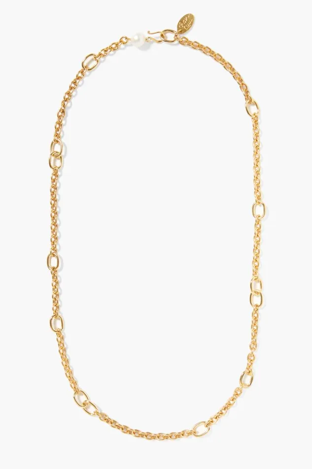 Chan Luu Frances Long Necklace Yellow Gold Women Necklaces