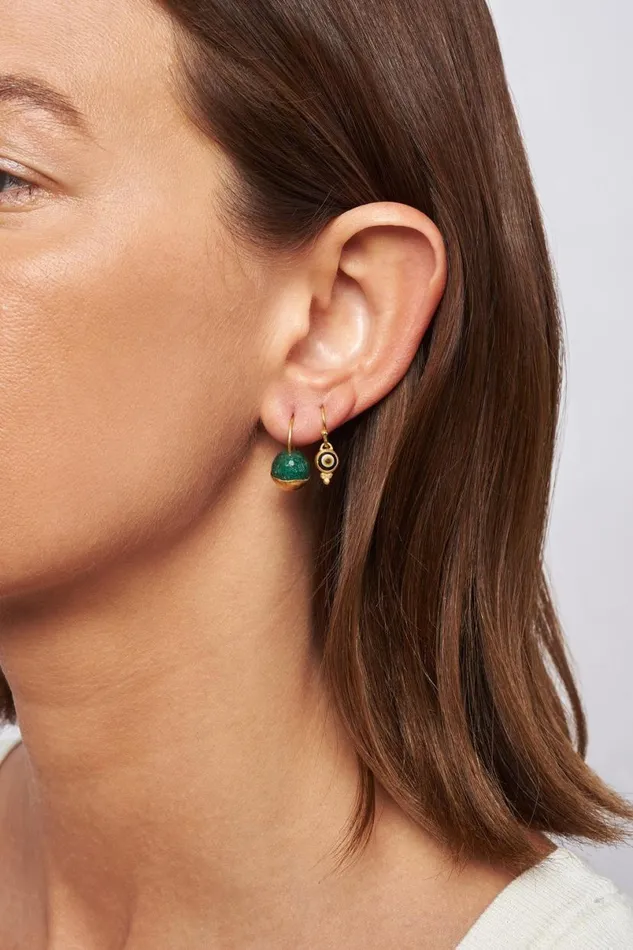 Chan Luu Gold Dipped Indian Aventurine Earrings Women Earrings
