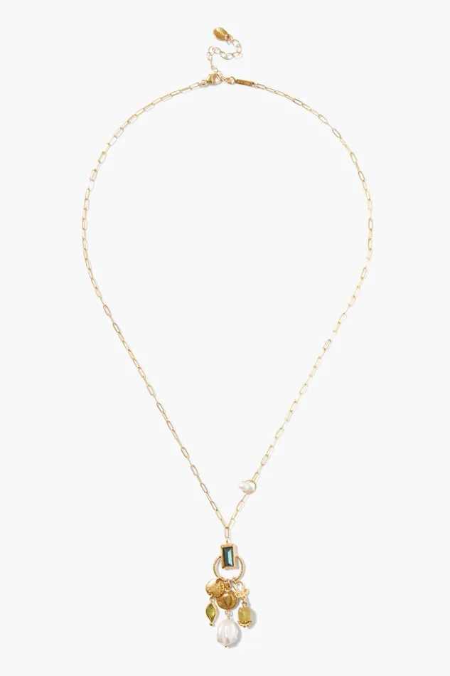 Chan Luu Halo Charm Necklace Labradorite Mix Women Necklaces