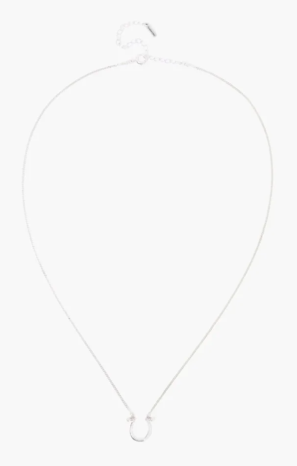 Chan Luu Horseshoe Necklace Silver Women Necklaces
