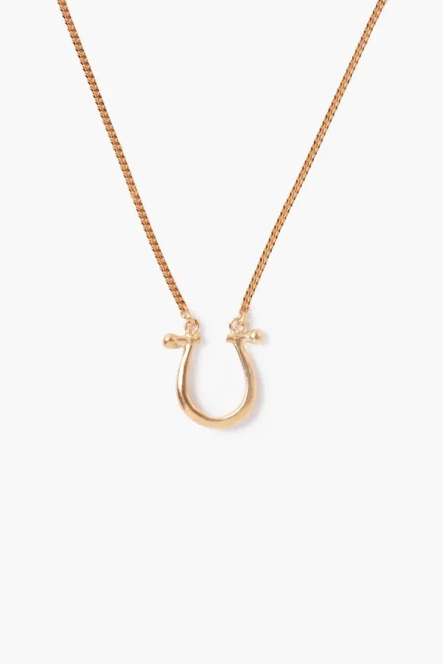 Chan Luu Horseshoe Necklace Yellow Gold Women Necklaces
