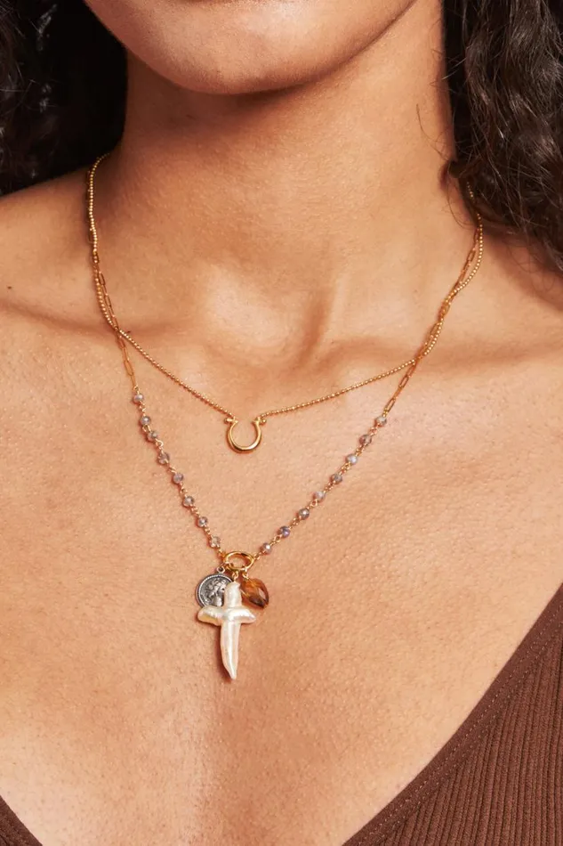 Chan Luu Horseshoe Necklace Yellow Gold Women Necklaces