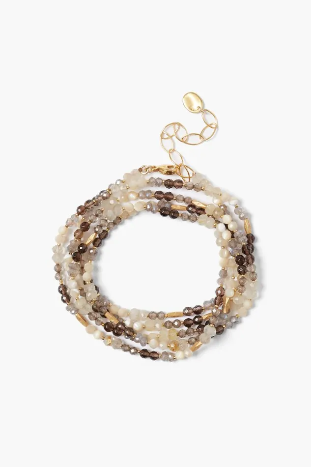 Chan Luu Indio Naked Wrap Bracelet Natural Mix Women Bracelets