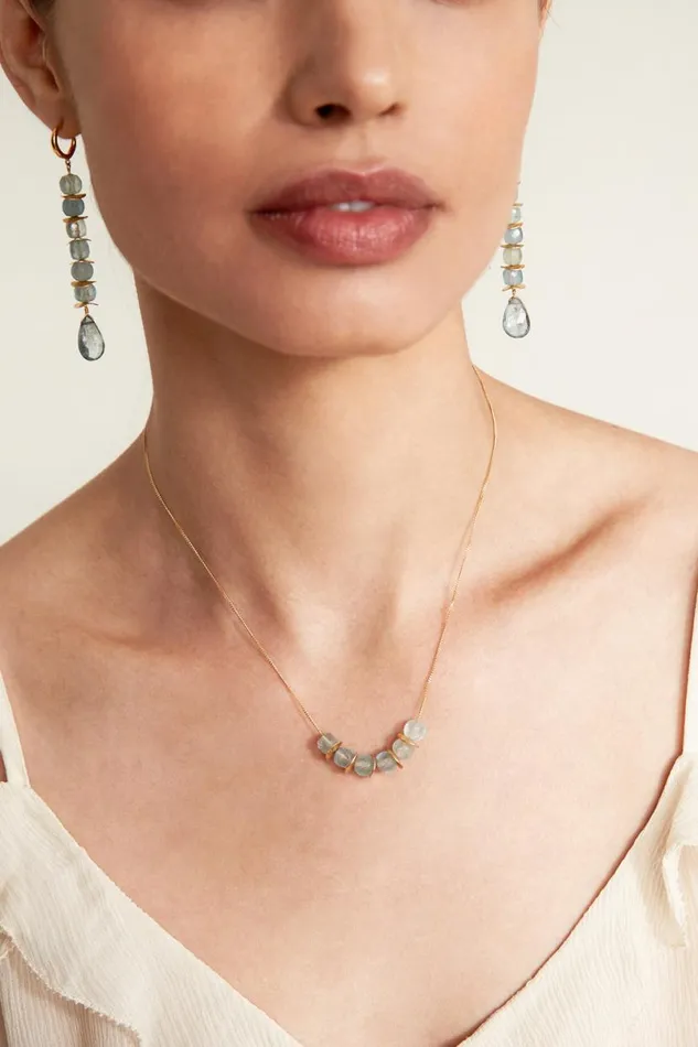 Chan Luu Joya Necklace Aquamarine Women Necklaces