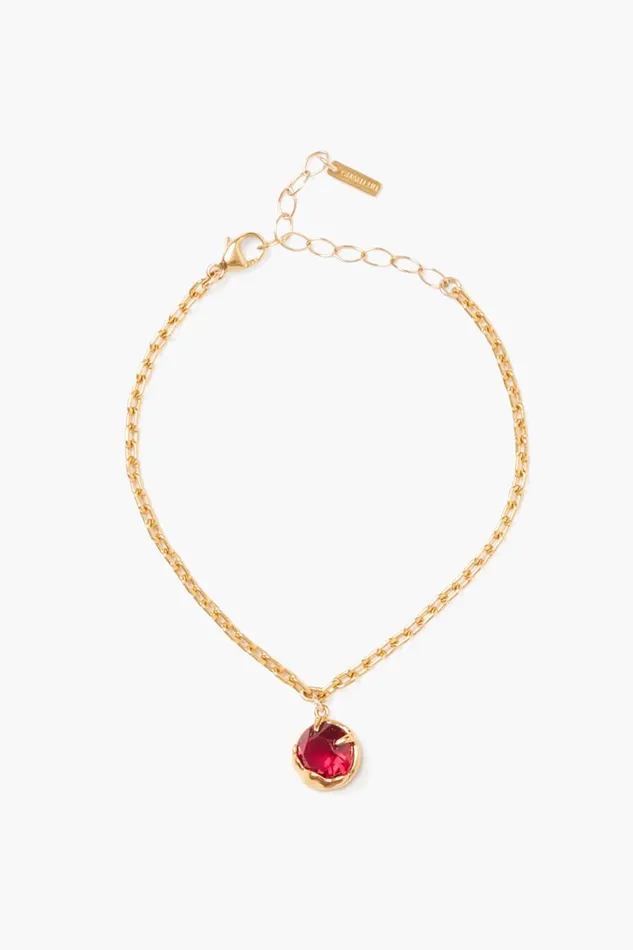 Chan Luu July Birthstone Bracelet Ruby Crystal Women Bracelets