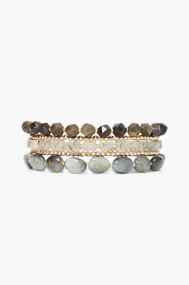 Chan Luu Kenai Naked Wrap Bracelet Black Mix Women Bracelets