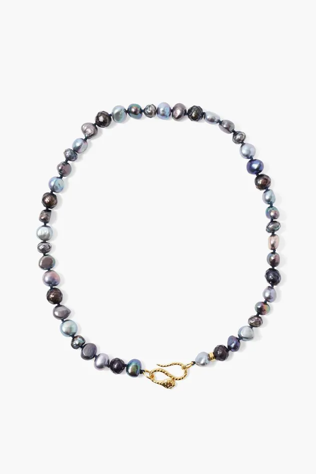 Chan Luu Keshi Pearl Cobra Necklace Peacock Mix Women Necklaces