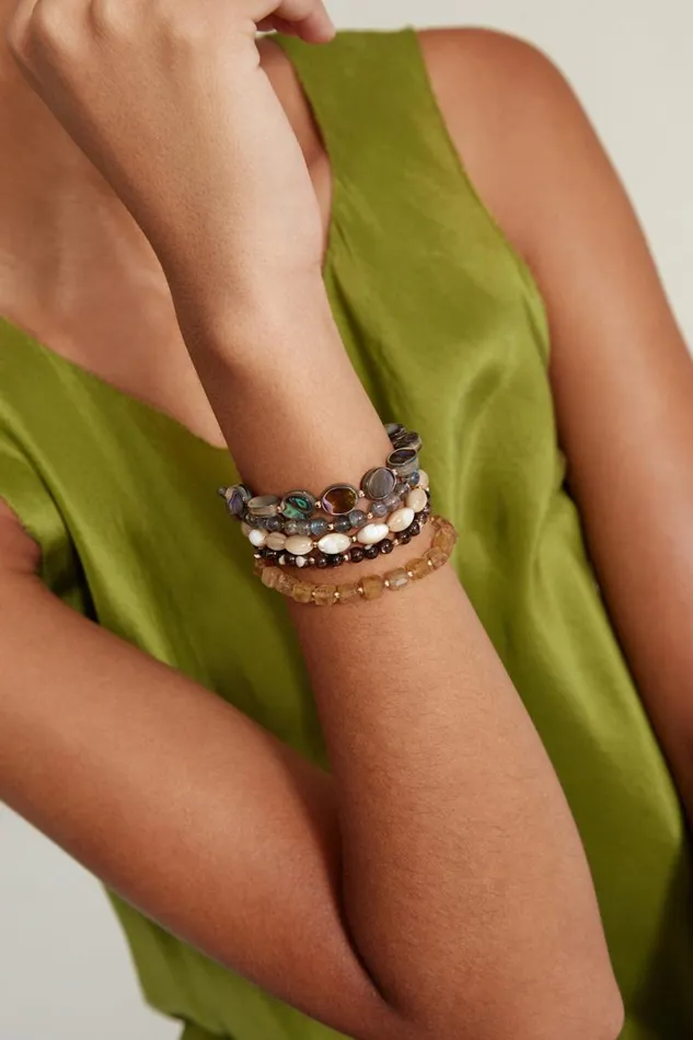 Chan Luu Keyes Naked Wrap Bracelet Natural Mix Women Bracelets
