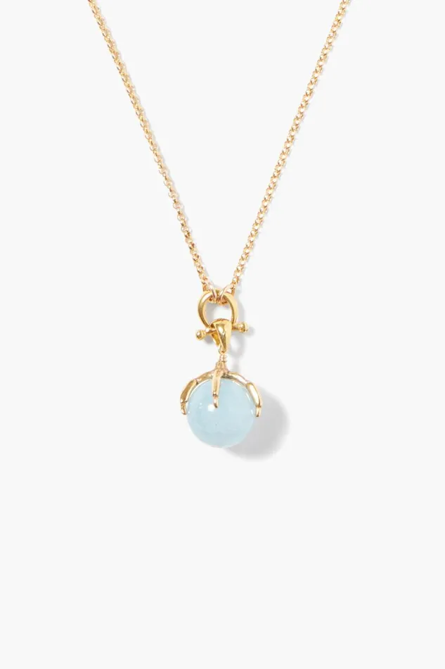 Chan Luu Lark Pendant Necklace Aquamarine Women Necklaces