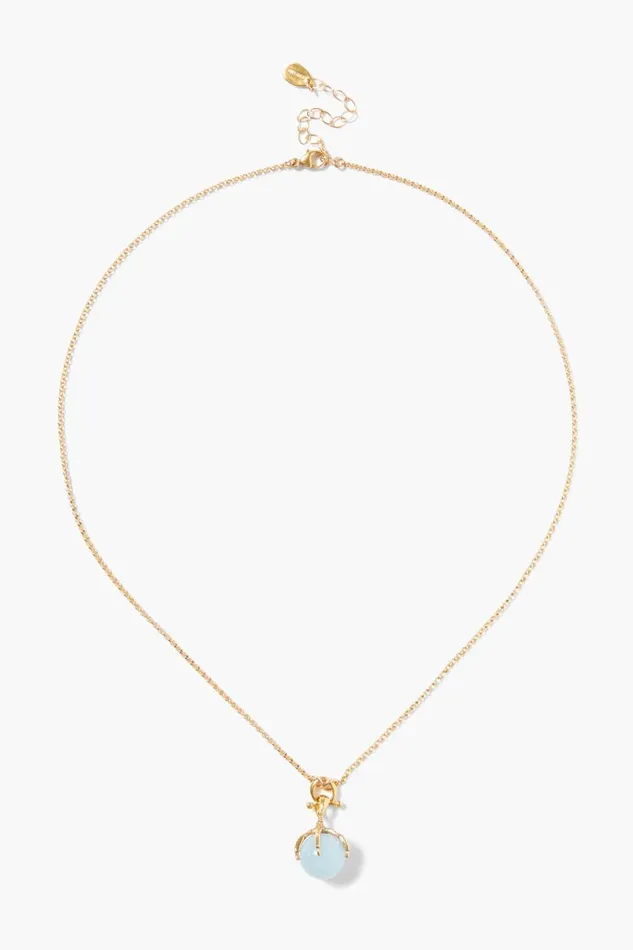 Chan Luu Lark Pendant Necklace Aquamarine Women Necklaces
