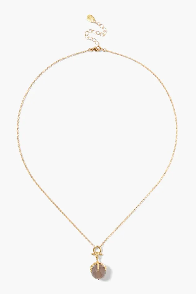 Chan Luu Lark Pendant Necklace Grey Onyx Women Necklaces