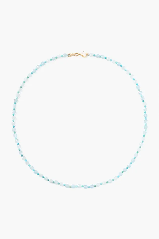 Chan Luu Lily Necklace Aquamarine Mix Women Necklaces