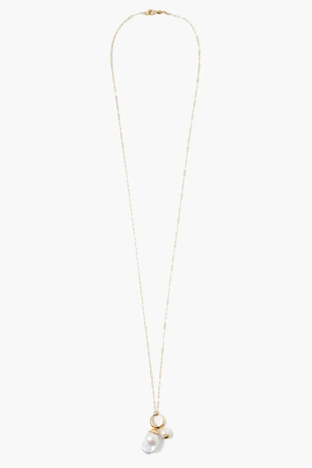 Chan Luu Luana Pearl Necklace Gold Women Necklaces