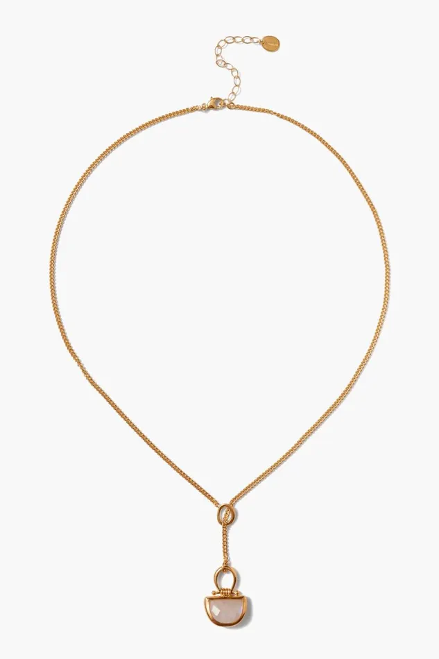 Chan Luu Luna Drop Necklace Moonstone Women Necklaces