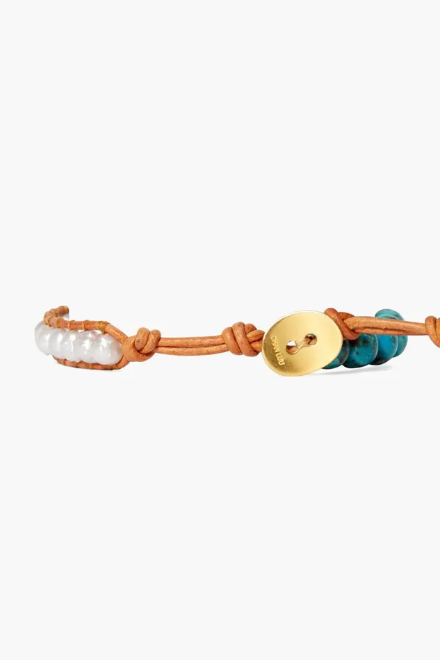 Chan Luu Luna Wrap Bracelet Turquoise Mix Women Bracelets