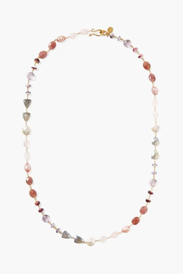 Chan Luu Maeve Necklace Lavender Mix Women Necklaces