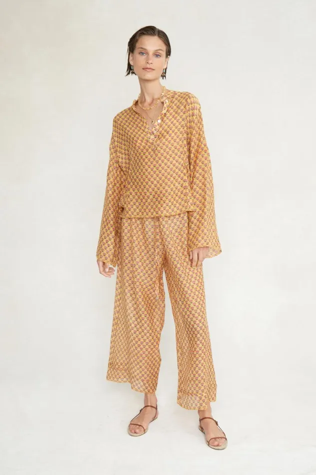 Chan Luu Maisie Blouse Saffron Women Tops