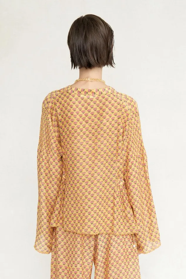 Chan Luu Maisie Blouse Saffron Women Tops