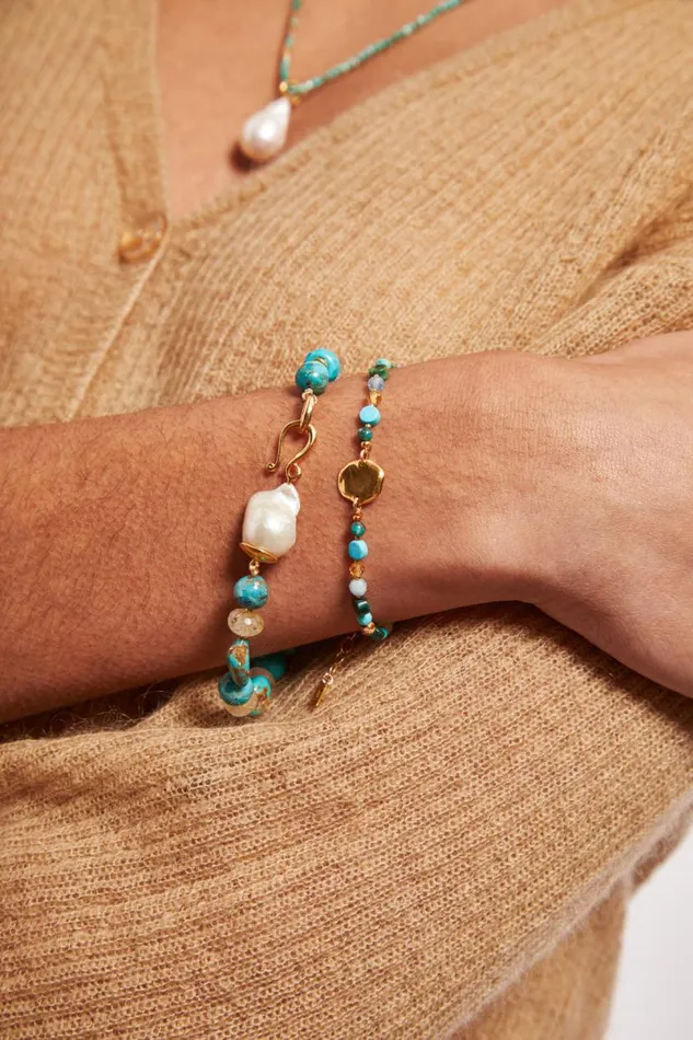 Chan Luu Marina Bracelet Turquoise Mix Women Bracelets