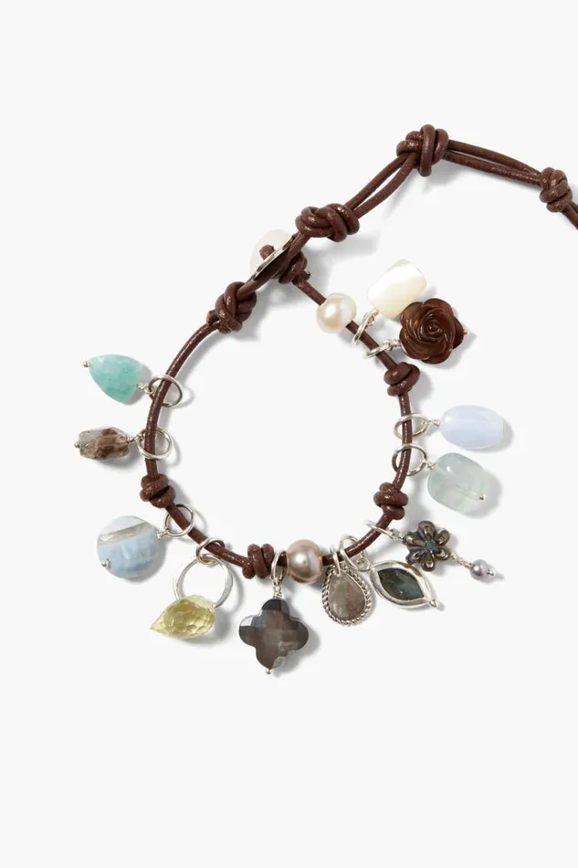Chan Luu Mariposa Charm Bracelet Silver Mix Women Bracelets