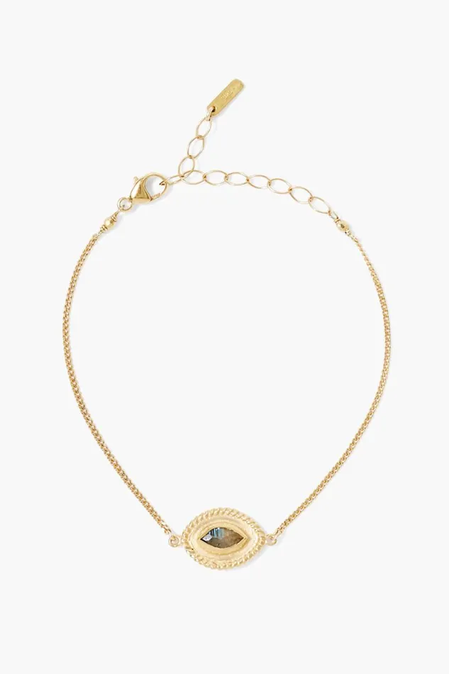 Chan Luu Mariya Evil Eye Bracelet Labradorite Women Bracelets