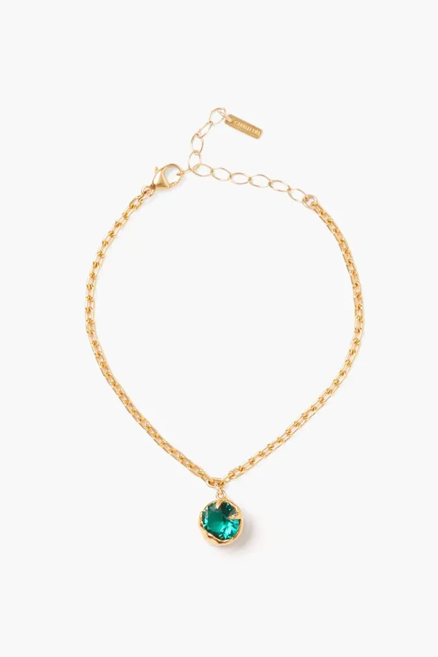 Chan Luu May Birthstone Bracelet Emerald Crystal Women Bracelets