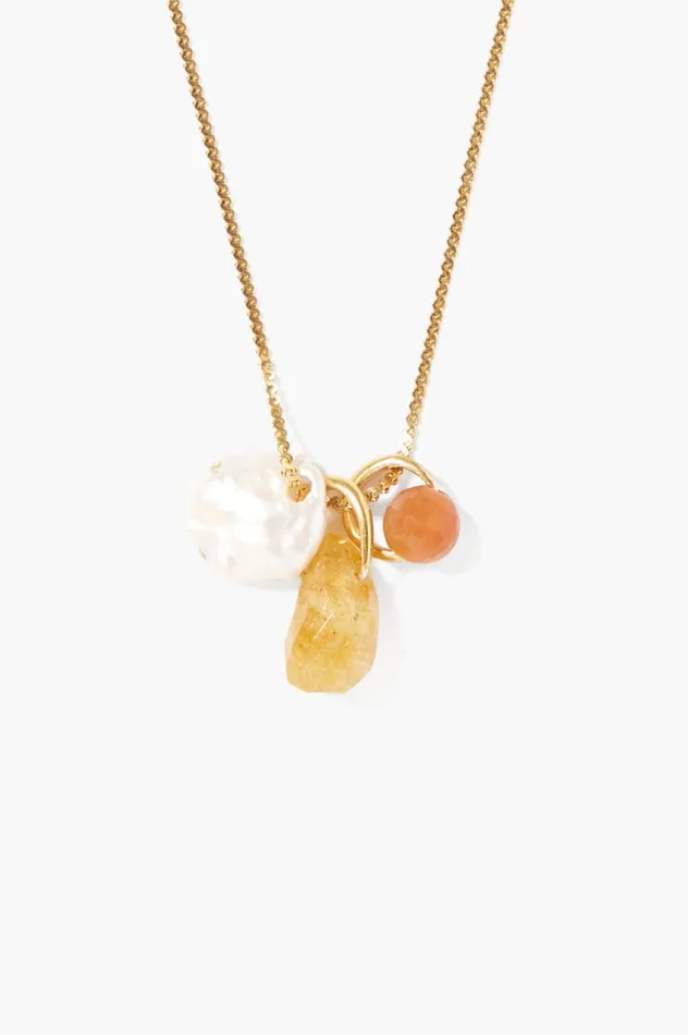Chan Luu Meridian Necklace Citrine Mix Women Necklaces