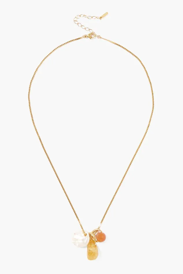 Chan Luu Meridian Necklace Citrine Mix Women Necklaces