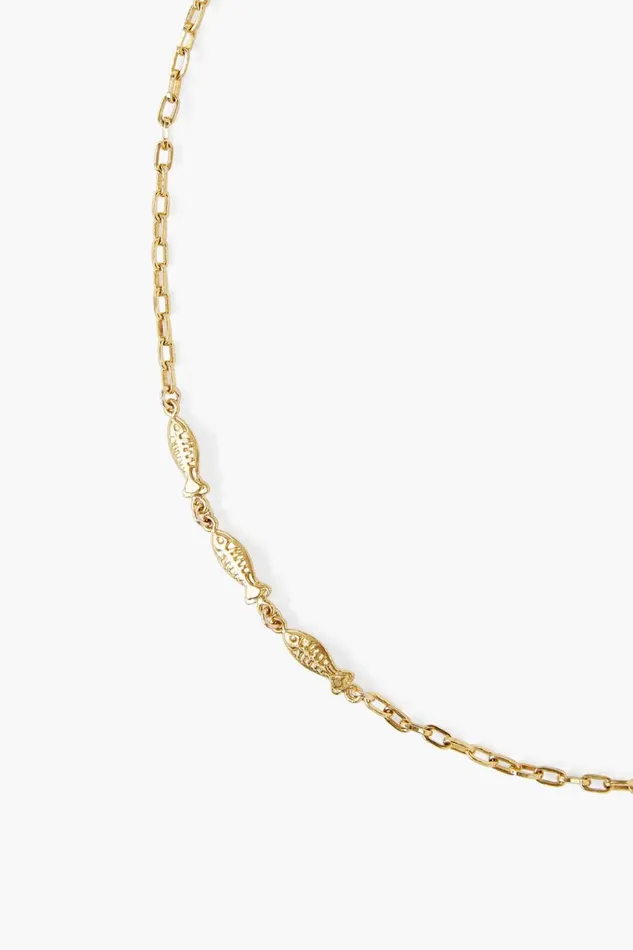 Chan Luu Minnow Necklace Yellow Gold Women Necklaces