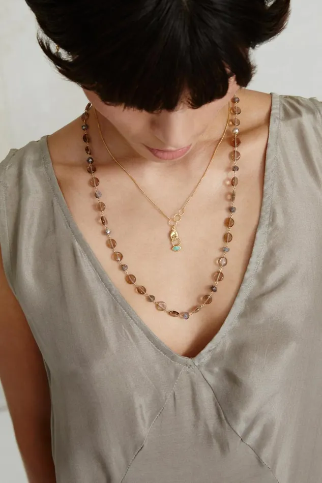 Chan Luu Mona Necklace Smoky Mix Women Necklaces